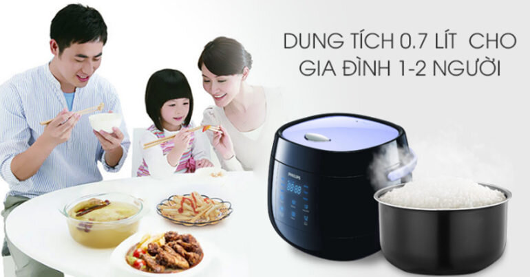 Nồi cơm điện tử Philips 0.7 lít HD3060