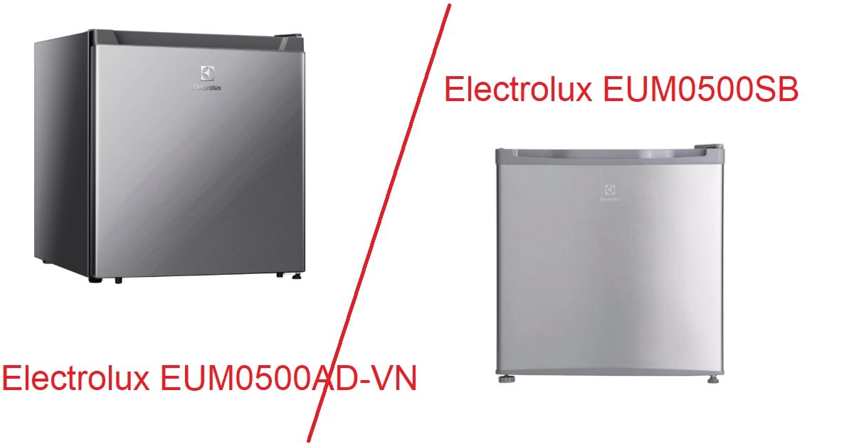 So sánh tủ lạnh Electrolux EUM0500AD-VN và Electrolux EUM0500SB: tủ lạnh nhỏ nào đáng mua hơn?