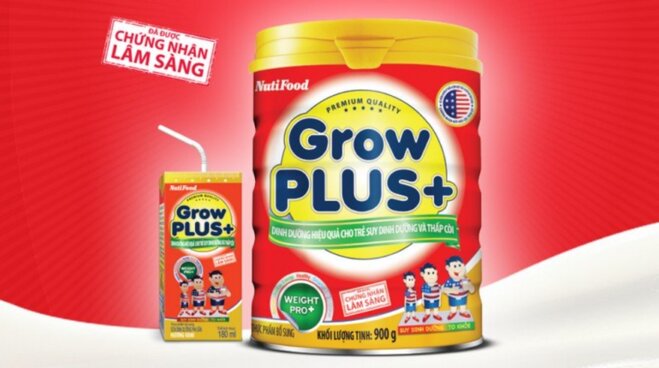 Sữa Grow Plus đỏ Nutifood