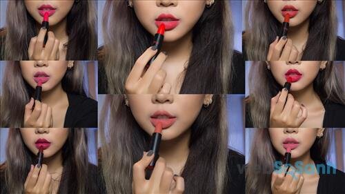 Hiện cây son lì Sophia The 1st Ampoule Matte Lipstick có 8 màu son 