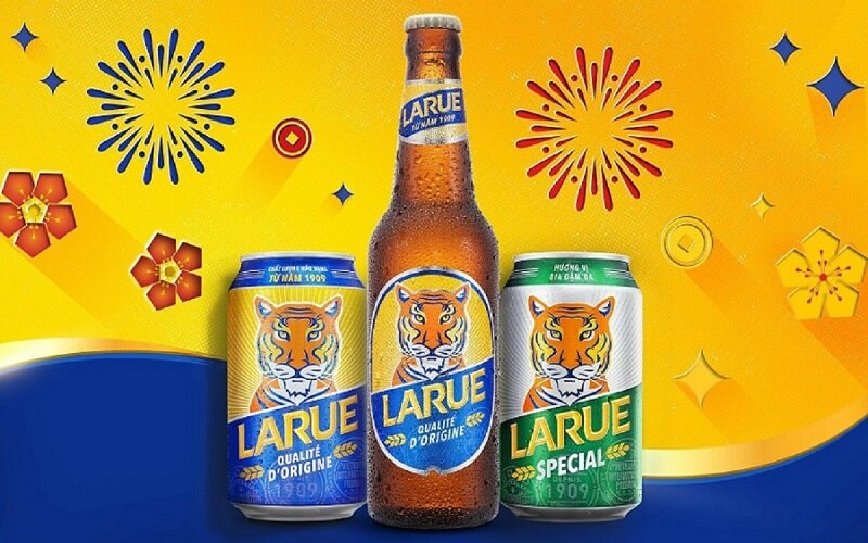 thiết kế bia Larue xanh và Larue Special
