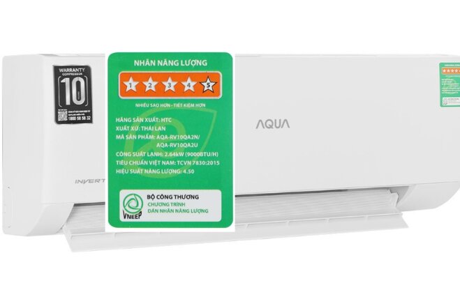 Đánh giá ưu nhược điểm của điều hòa Aqua inverter AQA-RV10QA2 