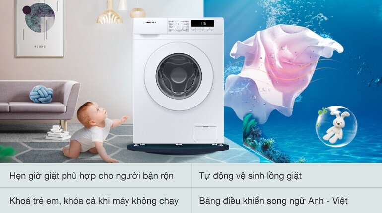 Một số tính năng tiện ích trên máy giặt Samsung