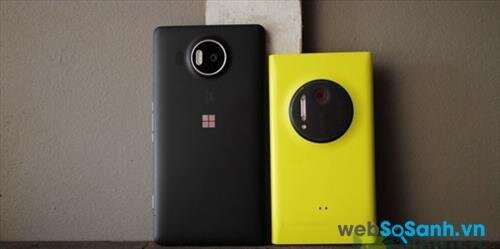 Điện thoại Lumia 950 XL và điện thoại Lumia 1020