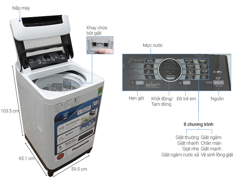 máy giặt Panasonic 10kg có tốt không