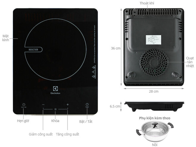 Bếp từ đơn Electrolux ETD29KC