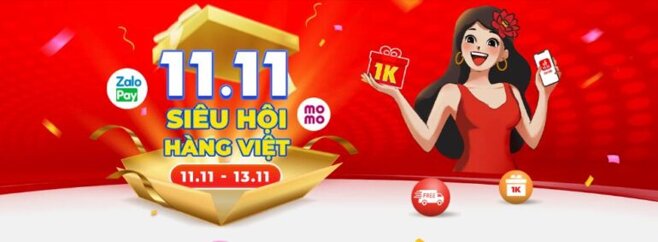 Siêu hội hàng Việt - Khuyến mãi Sendo 11.11