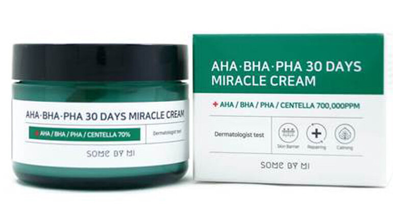 [Some by mi] крем для лица для проблемной кожи some by mi Aha-BHA-pha 30 Days Miracle Cream, 60 гр. Some by mi успокаивающий крем с экстрактом красного чайного дерева, 60г. Аха ВХА И Пха.