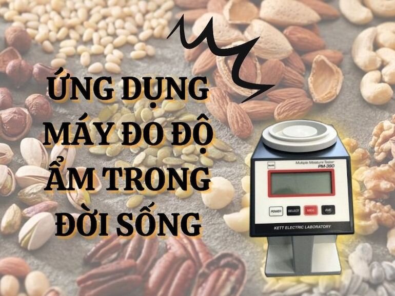 Các ứng dụng phổ biến của máy đo độ ẩm