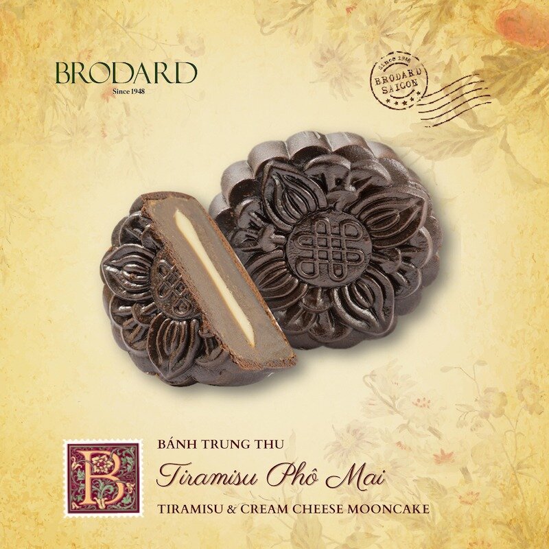 Bánh Trung thu Brodard nhân Tiramisu nhân phô mai