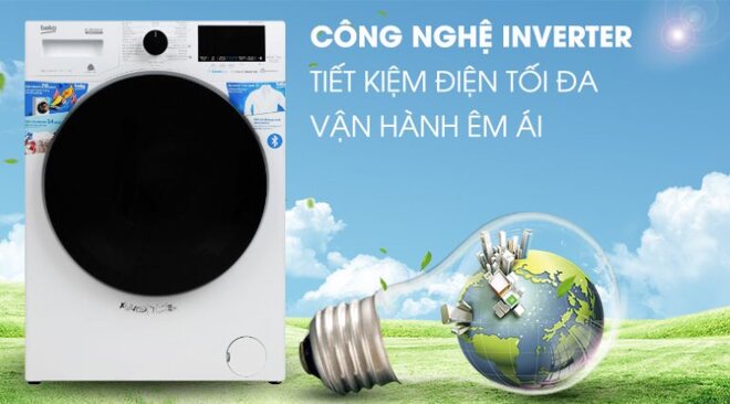 Máy giặt Beko Inverter 8 kg WCV8649XWST