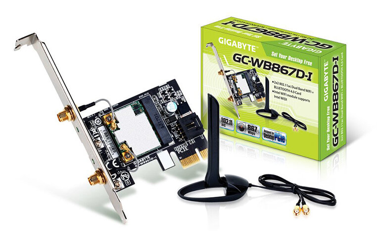 Gigabyte GC-WB867D-I Rev PCI Express Adapter (Nguồn: amazon.com)