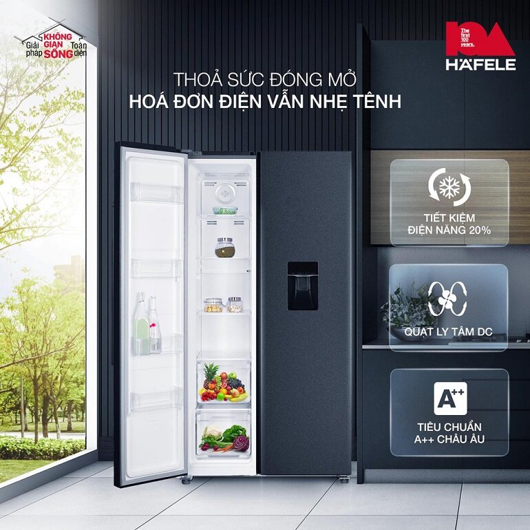 Tủ lạnh Hafele lấy nước ngoài HF-SB5601FB 534.14.100