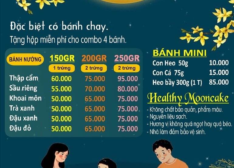 bánh trung thu hộp 2 bánh