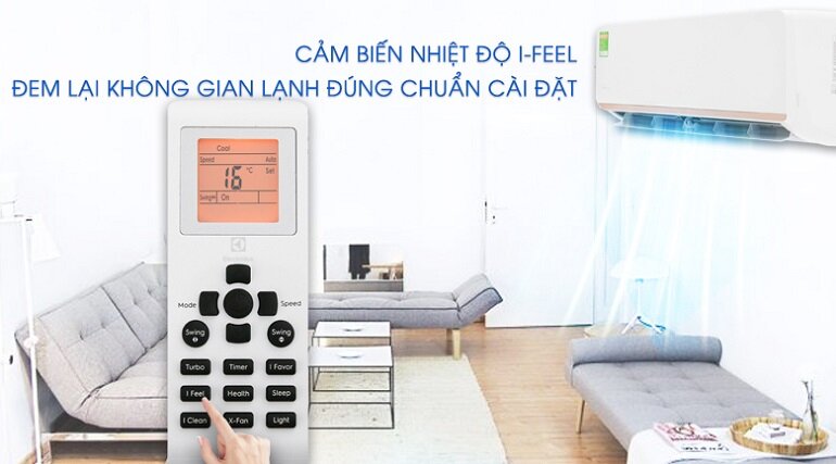 Chế độ điều chỉnh nhiệt độ chính xác iFeel tại vị trí của người dùng mang lại cảm giác thoải mái và không gian mát lạnh chuẩn.