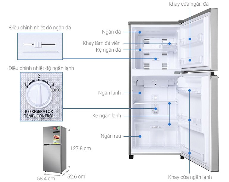 Tủ lạnh Panasonic Inverter 170 lít NR-BA190PPVN 