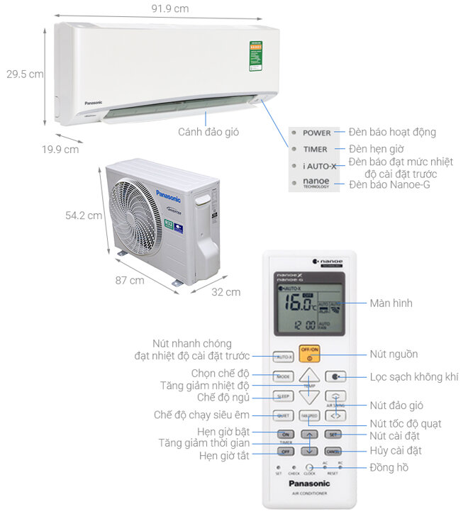 Máy lạnh Panasonic CS-U12TKH-8