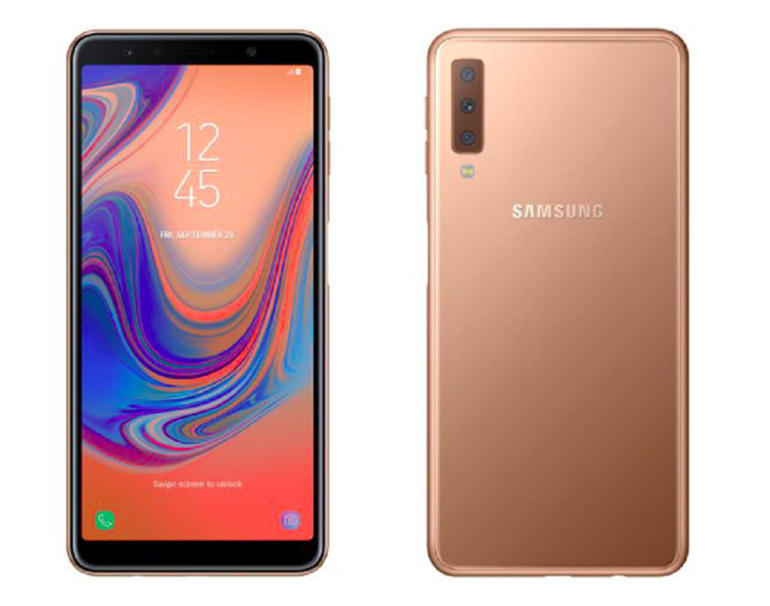 Điện thoại Samsung Galaxy A7 2018 trang bị 3 camera mặt sau lộ giá bán trước ngày ra mắt