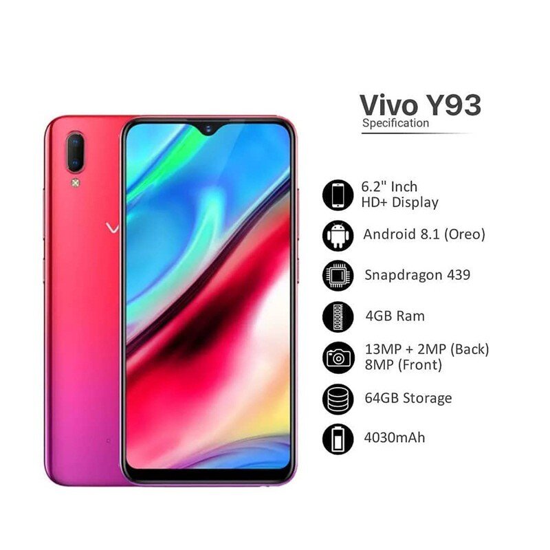 Chiếc Vivo Y93 được trang bị cụm camera ấn tượng