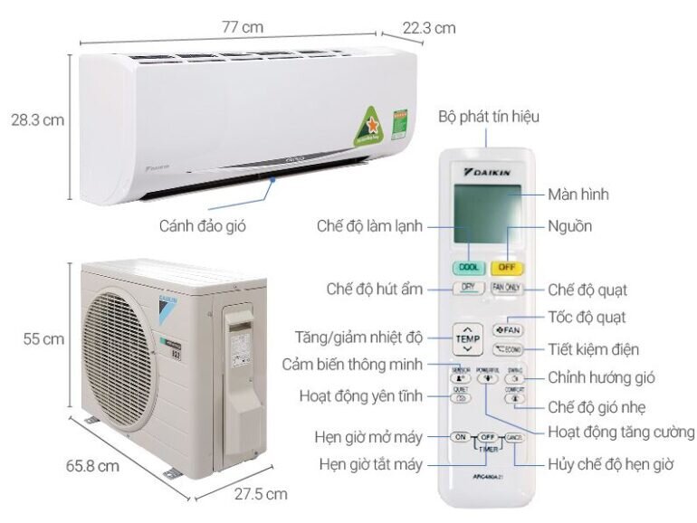 Nguồn gốc xuất xứ điều hòa Daikin 1 chiều 12000BTU Inverter FTKC35 do nước nào sản xuất?