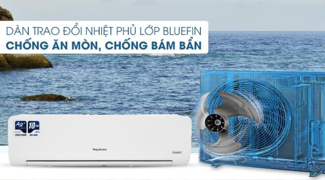 điều hòa nagakawa 9000btu 1 chiều inverter