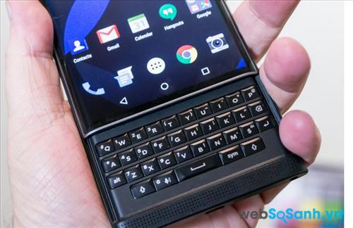 Bàn phím vật lý đặc trưng của BlackBerry Priv