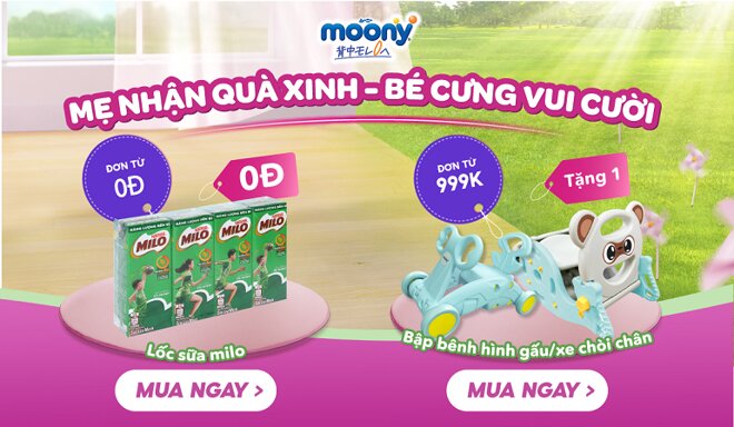 Quà tặng Moony cho bé thỏa sức chơi đùa, học hỏi