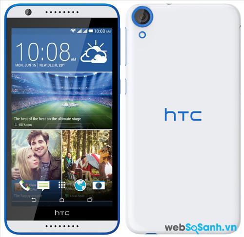 Điện thoại Desire 820G plus được HTC trang bị màn hình IPS LCD 16 triệu màu, kích thước lớn 5,5 inch độ phân giải chuẩn HD 720p