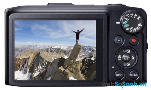Canon PowerShot SX280 HS sở hữu màn hình cảm ứng công nghệ TFT, kích thước 3 inch với 461 000 dot
