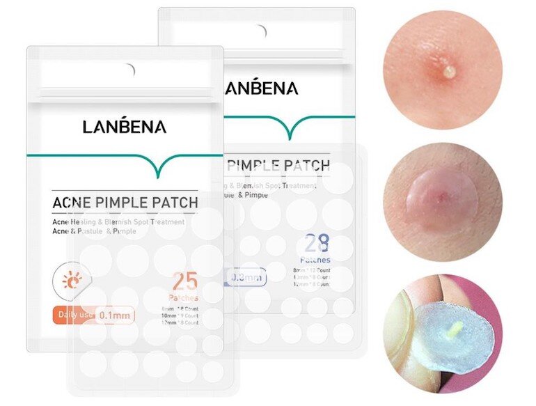 Lanbena acne patches help collect acne and soothe wounds caused by acne.