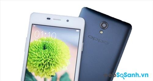 OPPO Joy 3 có camera chính 5 MP và camera phụ phía trước 2 MP