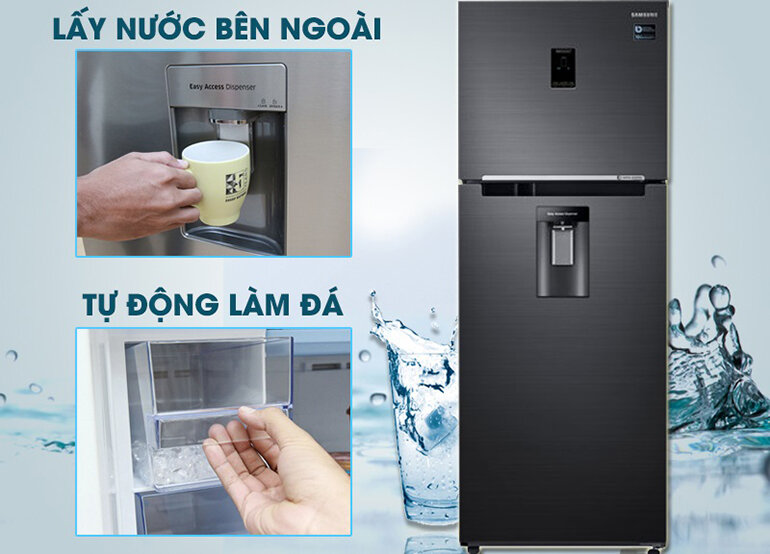 Tủ lạnh Samsung RT38K5982BS/SV 380 lít có chỗ lấy nước uống từ bên ngoài và làm đá tự động