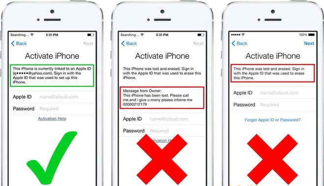 3 loại dính iCloud hiện nay là: iCloud Clean, iCloud Lost, iCloud Lost và đã bị xóa khỏi hệ thống