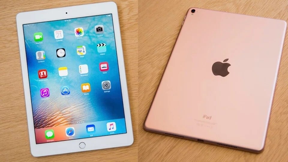 iPad Air 2(bên trái) và iPad Pro
