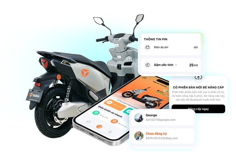 Xe máy điện Yadea đi gần 200 km/lần sạc, thiết kế 