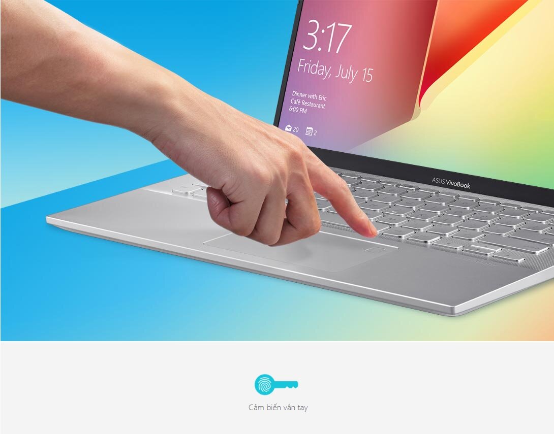 Asus Vivobook A412FA-EK224T vẻ ngoài bắt mắt, thanh lịch