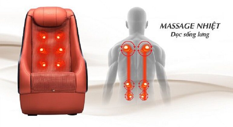 Ghế massage Okia tích hợp nhiều chế độ massage khác nhau