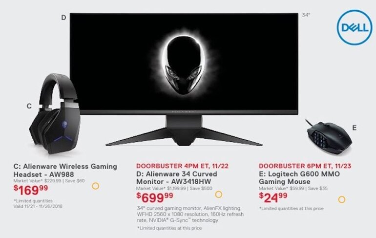 Tổng hợp deals máy tính, laptop Alienware ngon trong ngày Black Friday 2018  