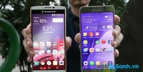 Điện thoại LG V10 và Galaxy Note 5