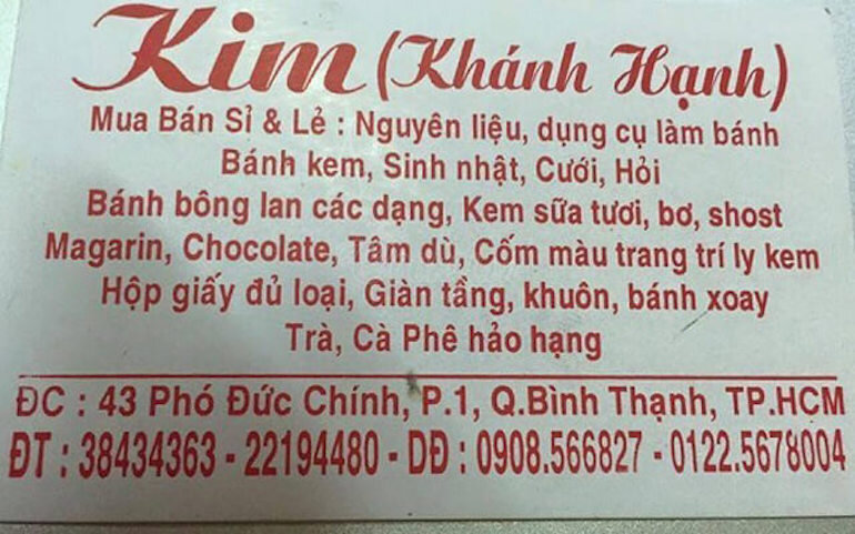 Cửa hàng Kim - Khánh Hạnh