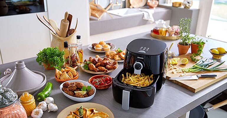 Tiết kiệm thời gian – công suất – đảm bảo sức khỏe là những gì mà nồi chiên không dầu mang lại Nồi chiên không dầu