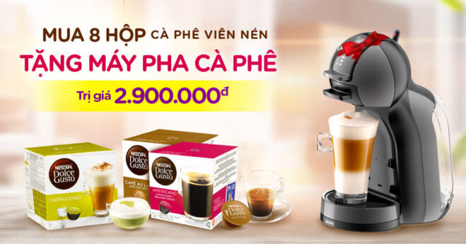 Mua cà phê viên nén tặng máy pha cà phê trị giá 2,9 triệu - Nên mua không ?