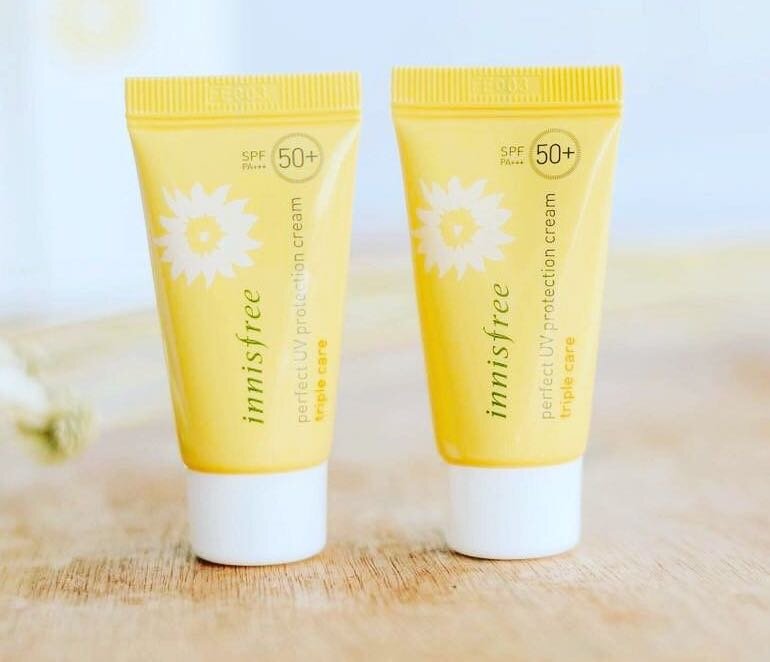 Kem chống nắng Innisfree Perfect UV Protection Cream Triple Care SPF50+/PA+++