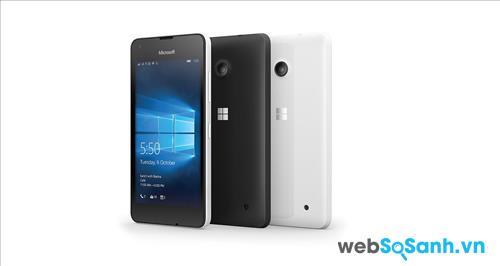 Thiết kế của Lumia 550 không có nhiều thay đổi so với các mẫu trước đây của hãng