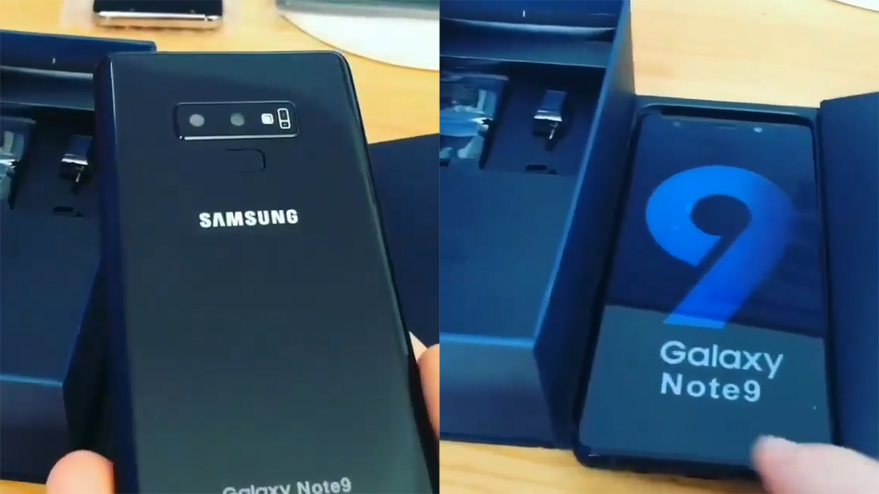 Hình ảnh mở hộp Galaxy Note 9 đang rò rỉ gần đây