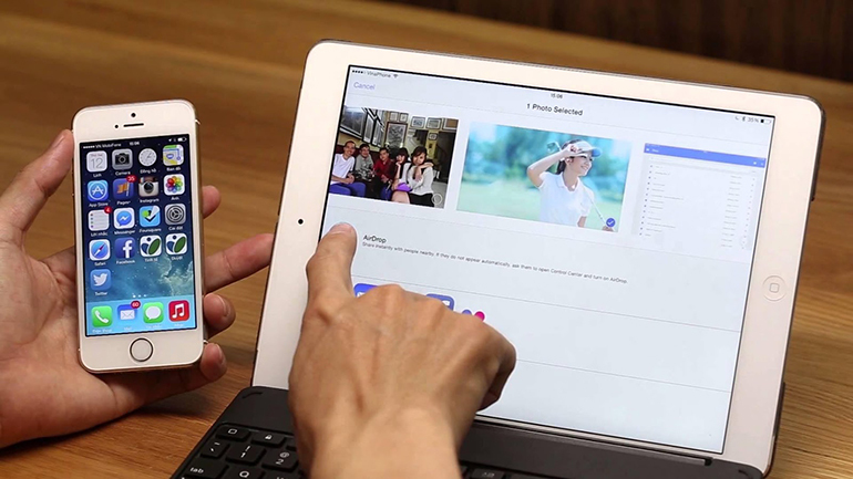 Chia sẻ hình ảnh, video dễ dàng từ tính năng Airdrop của Apple trên iPad