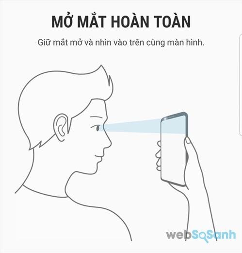 mẹo quét mống mắt trên S8