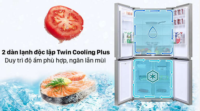 Tủ lạnh Samsung Inverter 488 lít trang bị công nghệ 2 dàn lạnh độc lập