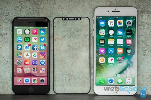 so sánh kích thước iphone 8 và iphone 7, iphone 7 plus