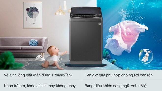 Các tiện ích đì có trong máy giặt